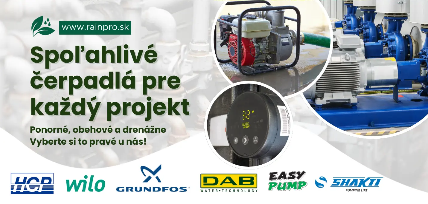 Spoľahlivé čerpadlá pre každý projekt