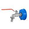 IBC adaptér S60x6 s kovovým ventilom 1/2"