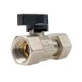 Guľový ventil 1/2" FF so šróbením, motýľ