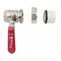 PPR guľový ventil 20-1/2" F - mosadz