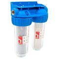 Dvojitý filter 10" Everline EWY-2F34/10 s vložkami - 3/4"