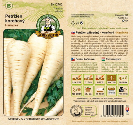 Petržlen koreňový HANÁCKÁ