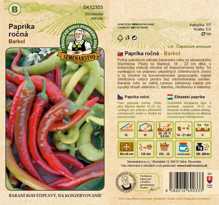 Paprika ročná BARKOL