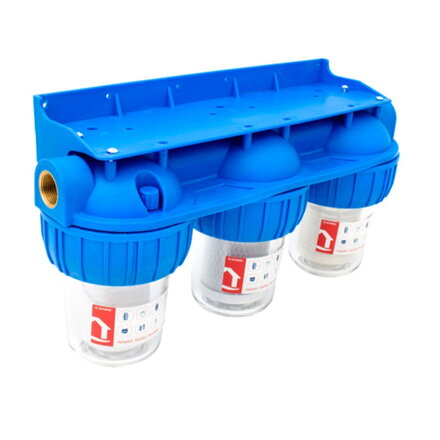 Trojitý filter 5" Everline EWY-3F34/5 s vložkami - 3/4"