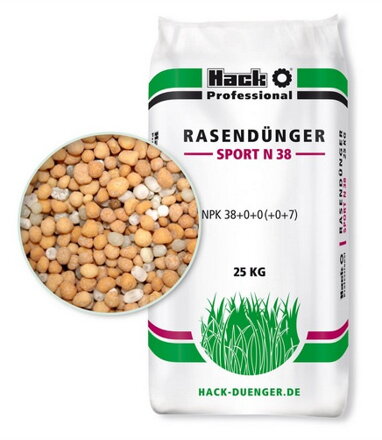 Trávnikové hnojivo SPORT N38,  25 kg  /Hack Professional/