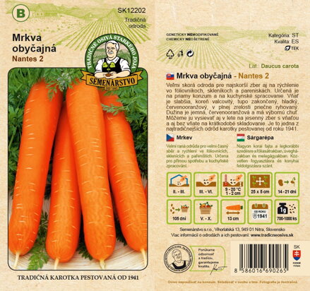 Mrkva obyčajná NANTES 2