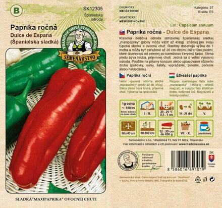 Paprika ročná DULCE DE ESPANA (španielská sladká)
