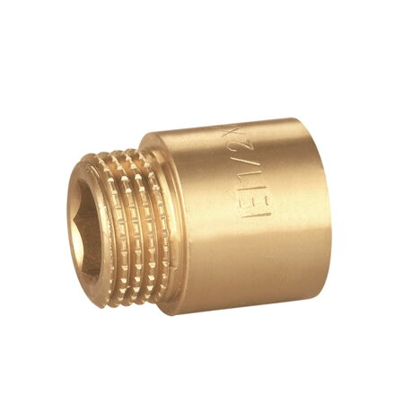 Mosadzné predĺženie 1/2"x40mm - PN10