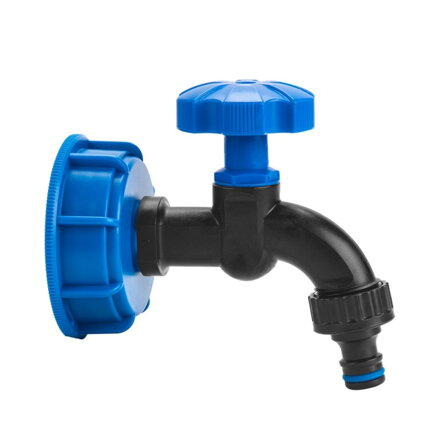 IBC adaptér S60x6 s ventilom 1/2" + rýchlospojkou 3/4"