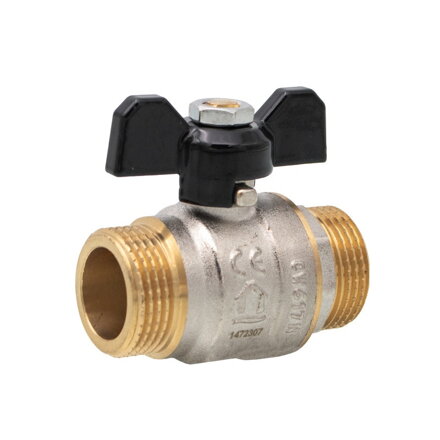 Guľový ventil 3/4" MM, motýľ - PN40 (ERMETIQ)