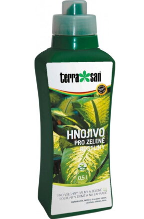 Hnojivo kvapalné pre ZELENÉ RASTLINY 0,5 L /Terrasan/