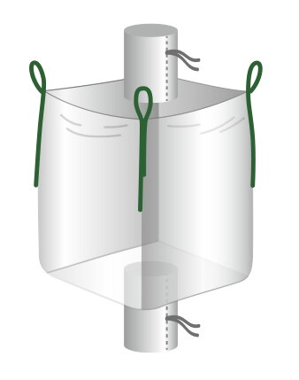 BIG BAG 500 kg s hrdlom hore i dole 90x90x90 cm BIG BAG 500 kg s hrdlom hore i dole 90x90x90 cm