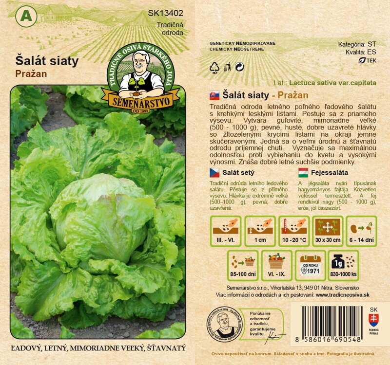 Šalát siaty PRAŽAN