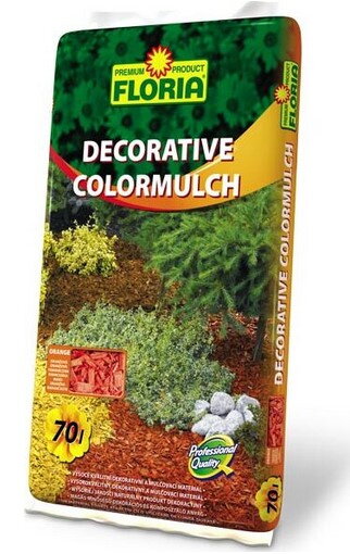 Dekoračná štiepka ORANŽOVÁ 70 L /Floria/