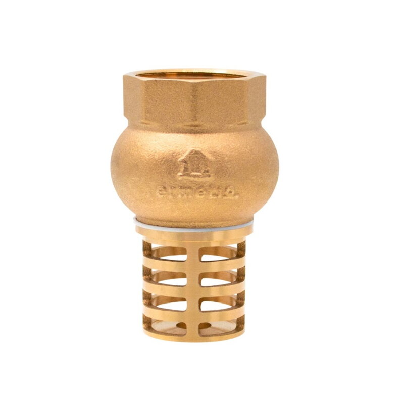 Sací kôš so spätnou klapkou 5/4" - mosadz