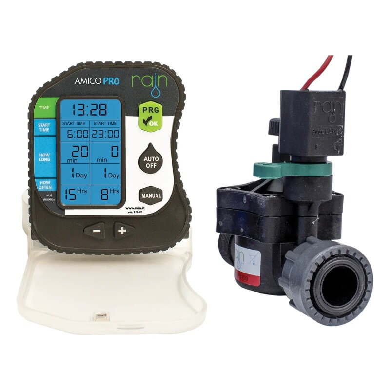 Batériová riadiaca jednotka Rain Amico PRO + Elektromagnetický ventil RN 150 1”MxU 9 VDC -