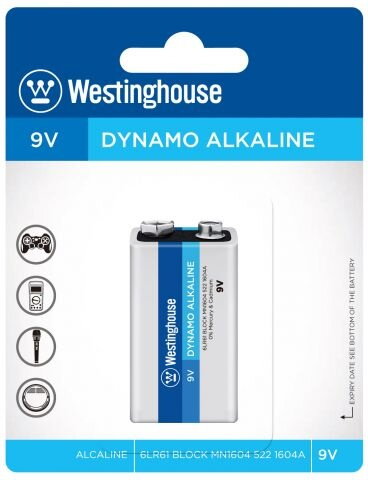 Batéria 6LR61 Dynamo Alkaline 9V, 600 mAh