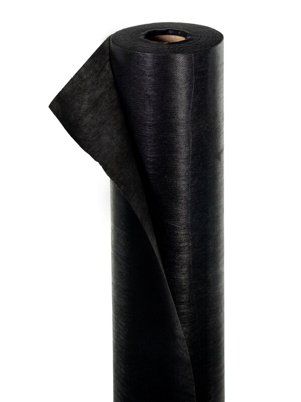 Netkaná textília ZELOTEX UV 50 g/m2 čierna 1,6 x 50 m mulčovacia