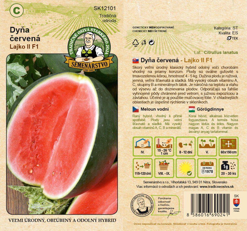 Melón / Dyňa červená  LAJKO II F1