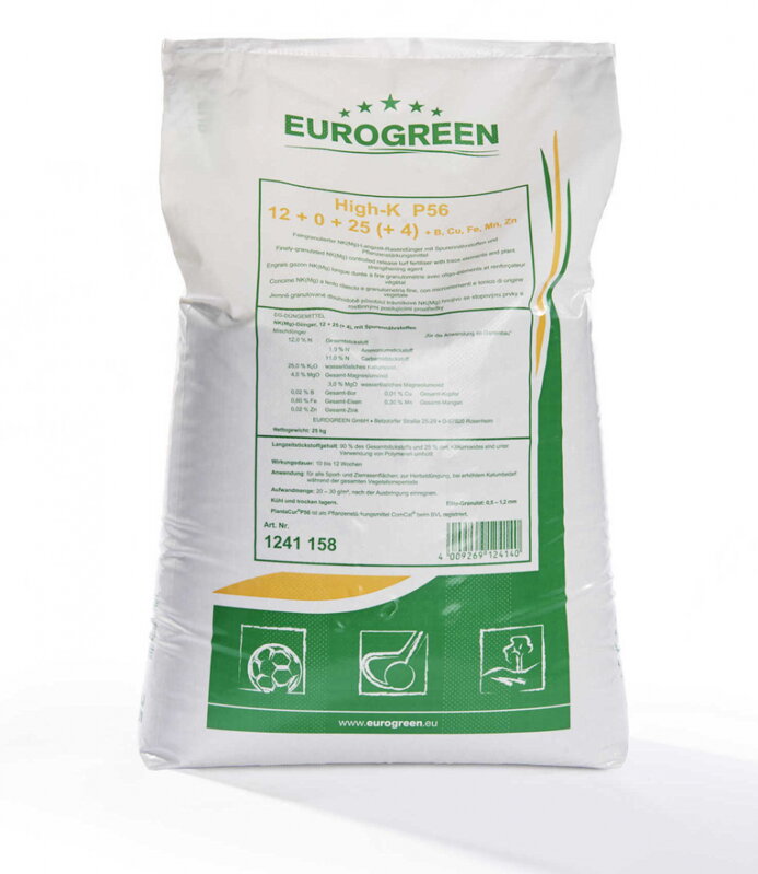 Trávnikové hnojivo HIGH-K P56 - odolnosť voči stresu 25 kg