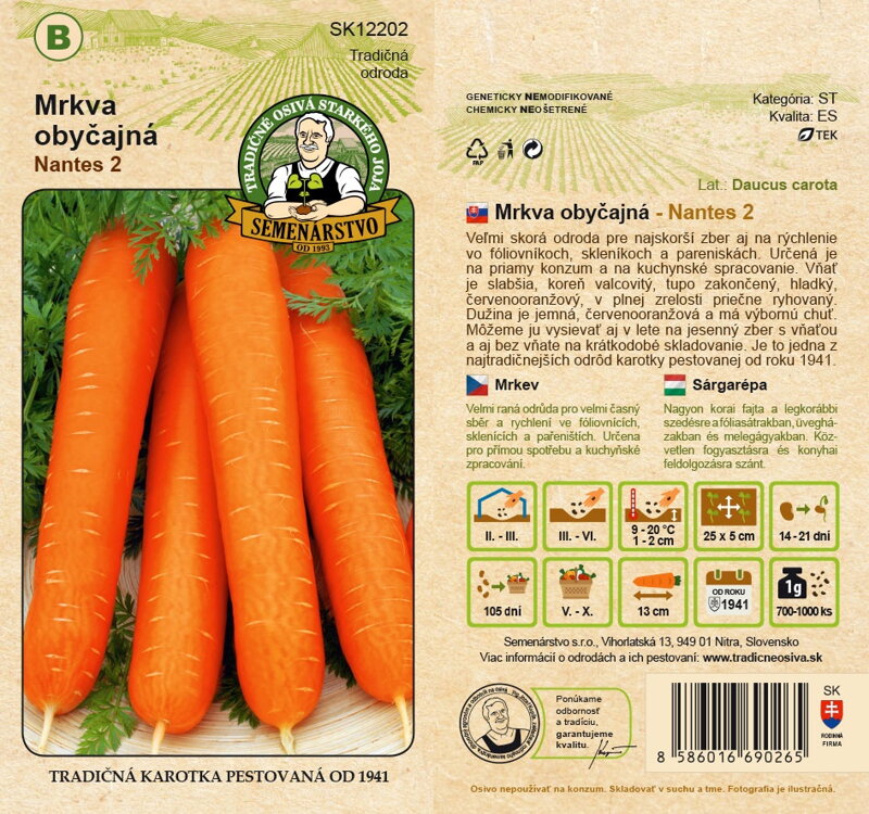 Mrkva obyčajná NANTES 2