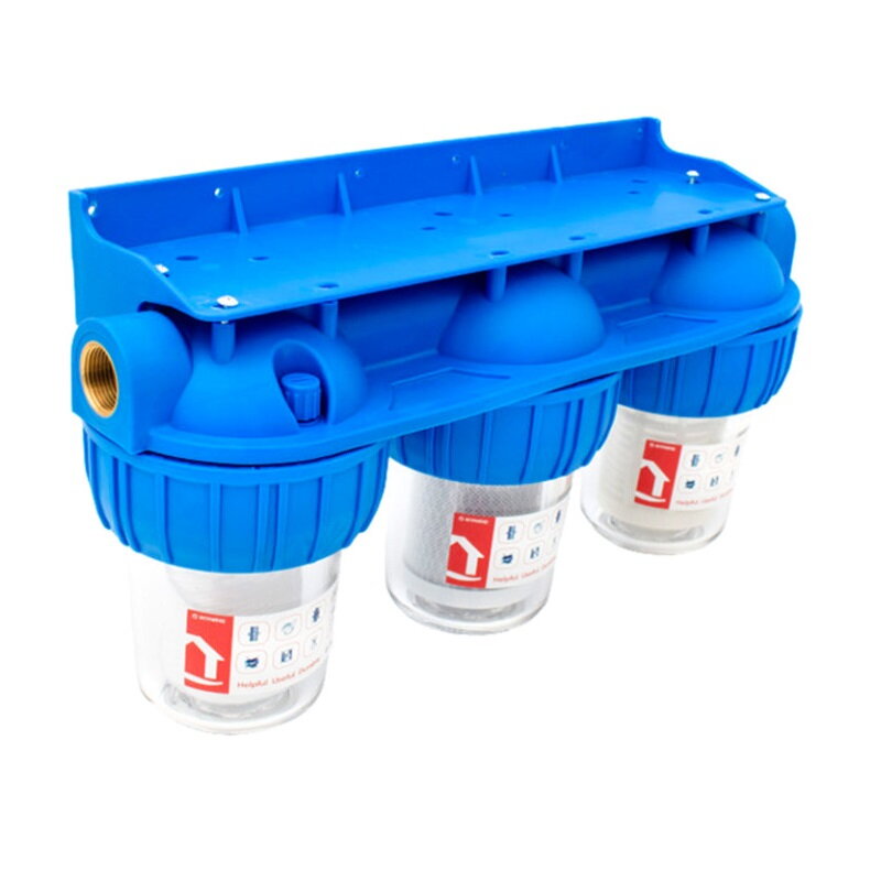 Trojitý filter 5" Everline EWY-3F11/5 s vložkami - 1"