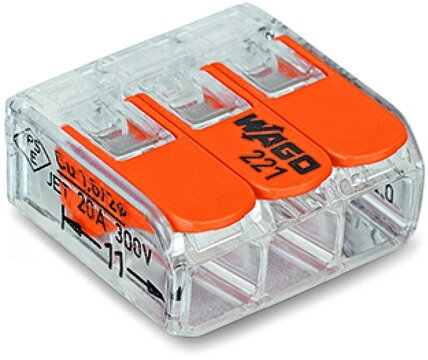 WAGO 221-413 zaklápacia /3x0,14-4mm/ bal=50ks