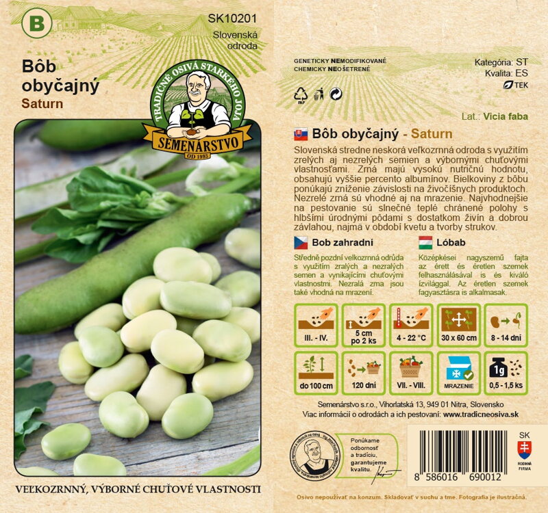 Bôb obyčajný SATURN