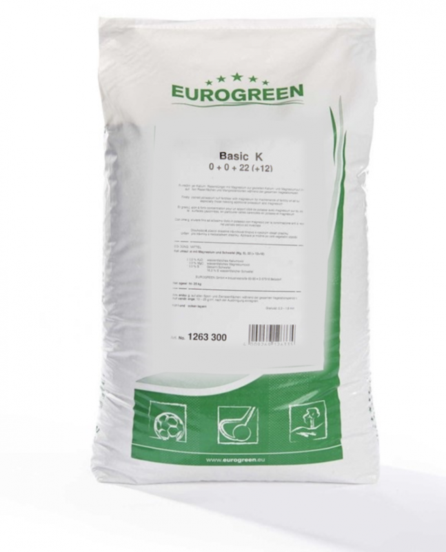 Trávnikové hnojivo BASIC K - draslík a horčík 25 kg