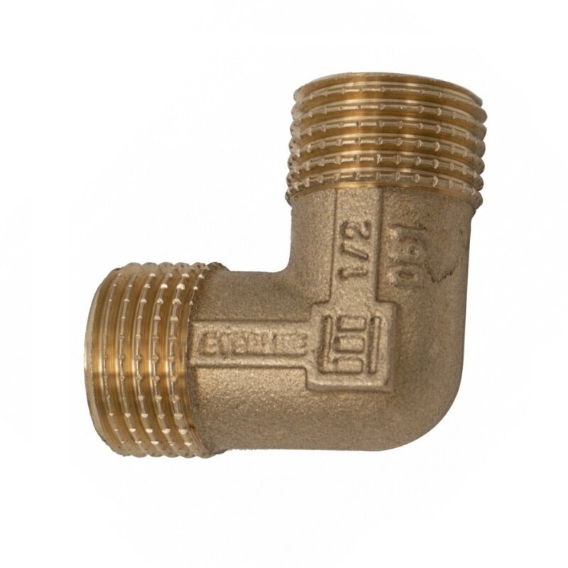 Mosadzné koleno 1/2" (vonk.  závit) - PN10