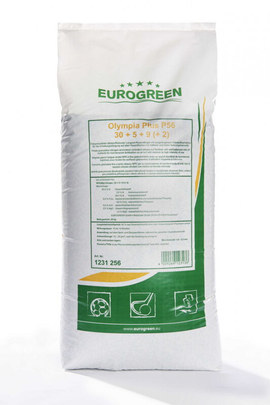 Trávnikové hnojivo OLYMPIA PLUS P56, 25 kg