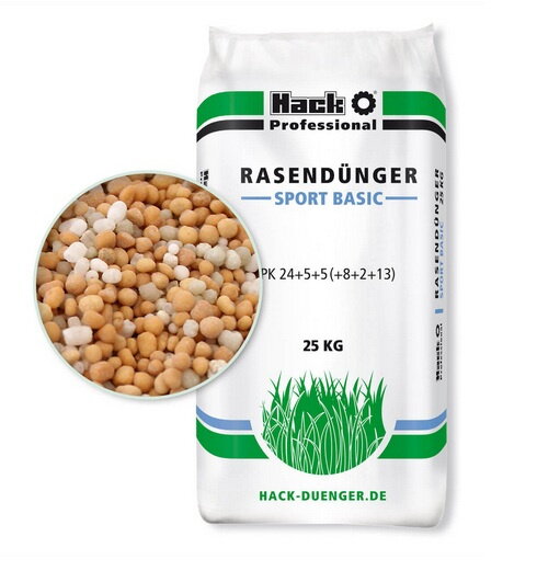 Trávnikové hnojivo SPORT BASIC 25 kg  /Hack Professional/