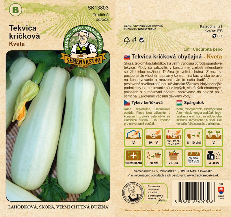 Tekvica kríčková KVETA