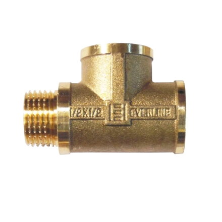3-cestná tvarovka 1/2" - mosadz