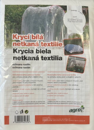 Netkaná textília biela 17 g, 3,2 x 10 m /AGRO/