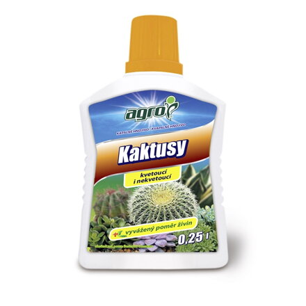 Hnojivo kvapalné na KAKTUSY 0,25 L /Agro/
