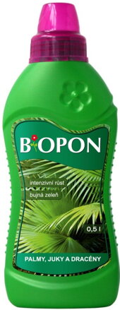 Hnojivo kvapalné na PALMY, JUKY 0,5 L / Biopon/