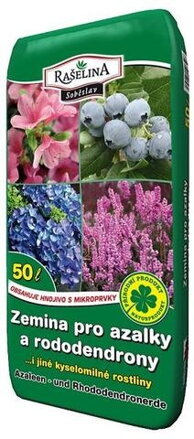 Substrát pre AZALKY a RHODODENDRÓNY 50 L /Rašelina/