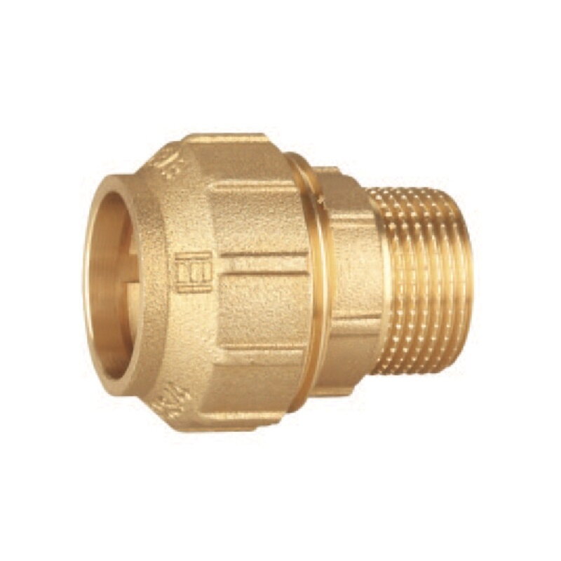 HDPE spojka s vonkajším závitom 20x1/2" - mosadz HDPE spojka s vonkajším závitom 20x1/2" - mosadz