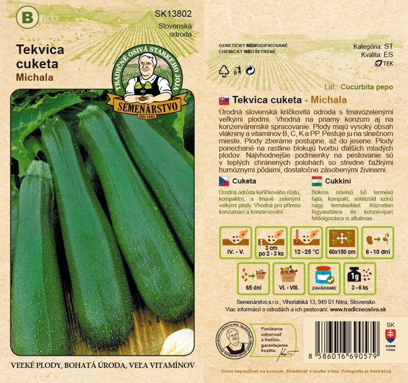 Tekvica, cuketa MICHALA Tekvica, cuketa MICHALA