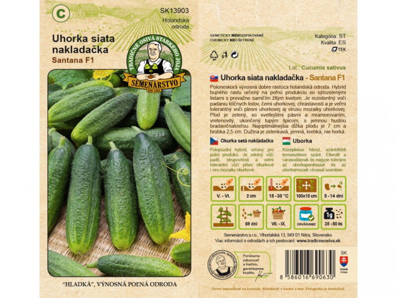 Uhorka siata nakladačka CORNICHON DE PARIS Uhorka siata nakladačka CORNICHON DE PARIS