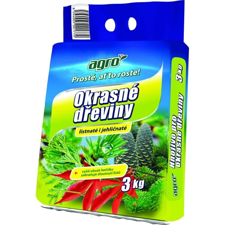 Hnojivo na OKRASNÉ DREVINY 3 kg /Agro/ Hnojivo na OKRASNÉ DREVINY 3 kg /Agro/