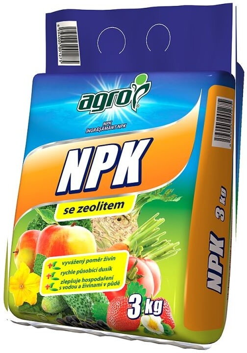 Hnojivo NPK 3 kg /Agro/ Hnojivo NPK 3 kg /Agro/